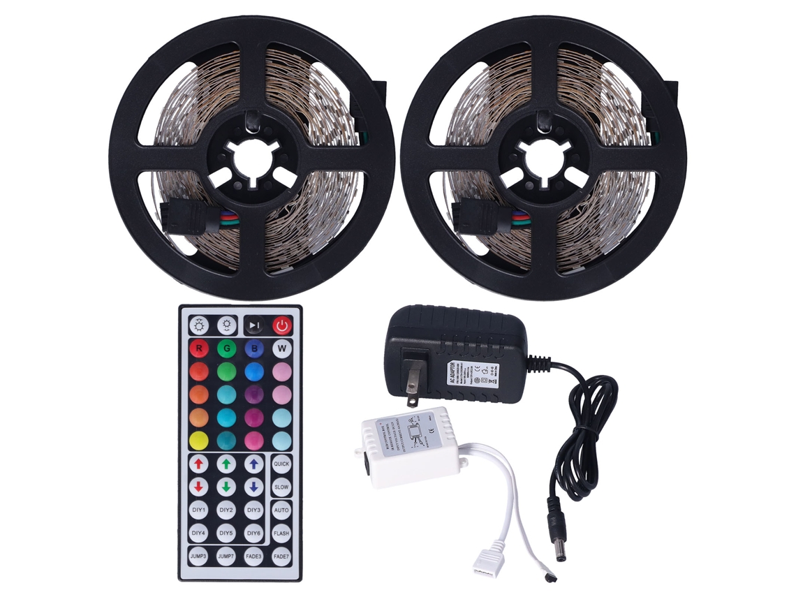 Rebe-cinta Led Rgb De 10m 600led Usb Con Control Remoto De 44 Teclas Para Decoración De Tv Y Hogar Interior
