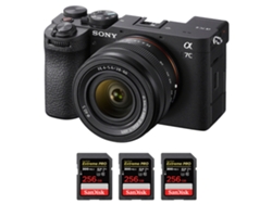 Sony A7c Ii Negro + Fe 28-60mm F/4-5.6 + 3 Sandisk 256gb Uhs-ii 300mb/s - Cámara Fotográfica Híbrida + Ebook “20 Consejos Para Fotos Que Impactan”