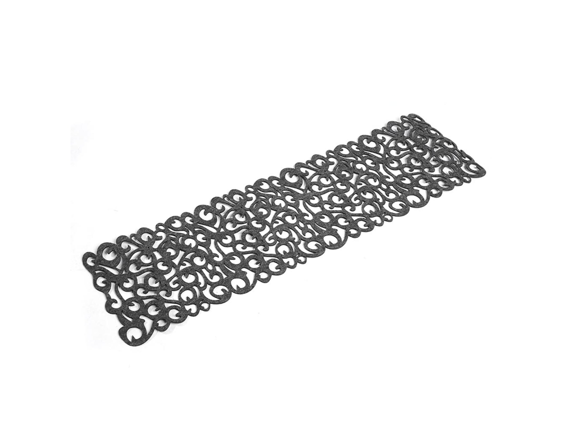 KOFIHETY Camino de Mesa Rectangular de Fieltro - Gris Oscuro - Decoración para el Hogar