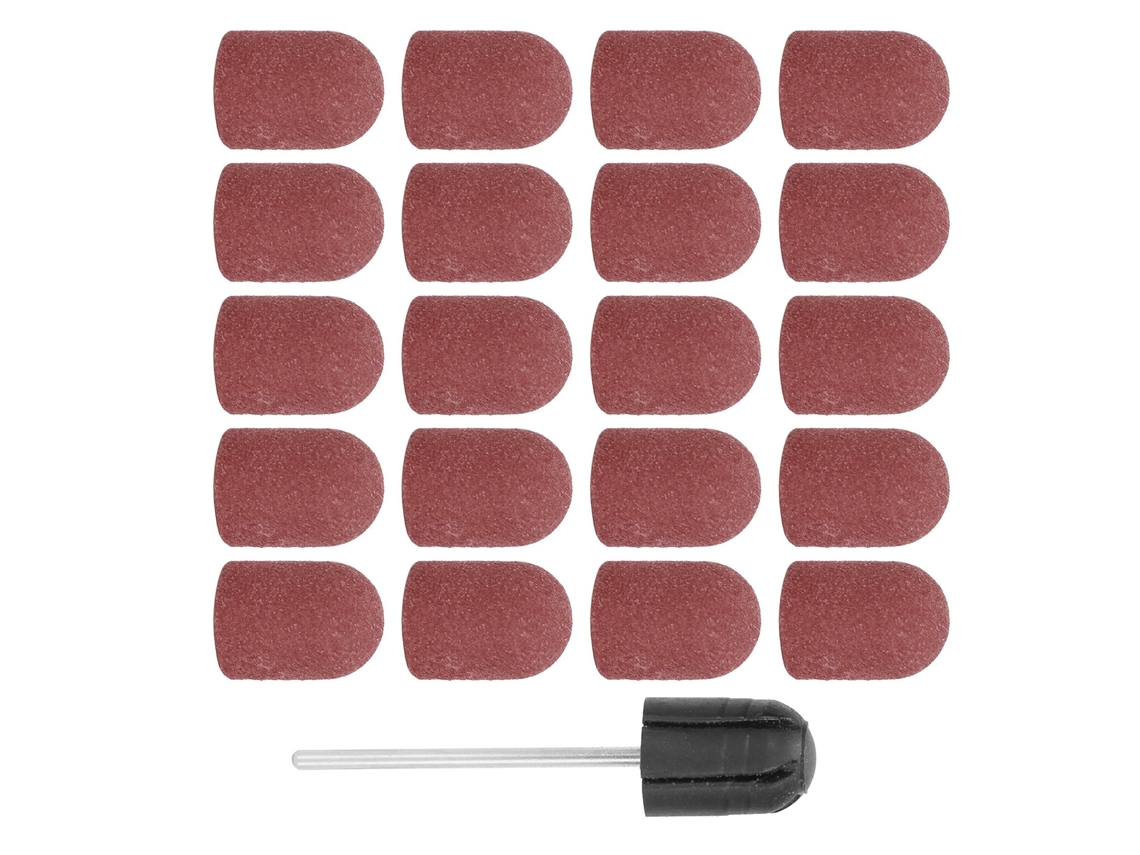 Juego De Accesorios Para Limar Uñas: Broca, Almohadilla De Lijado, Tapa Pulidora, Marrón, 10x15 Mm