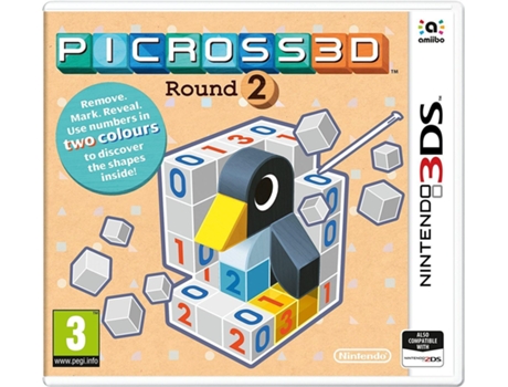 Picross 3D Ronda 2 (Nintendo 3Ds) Videojuegos