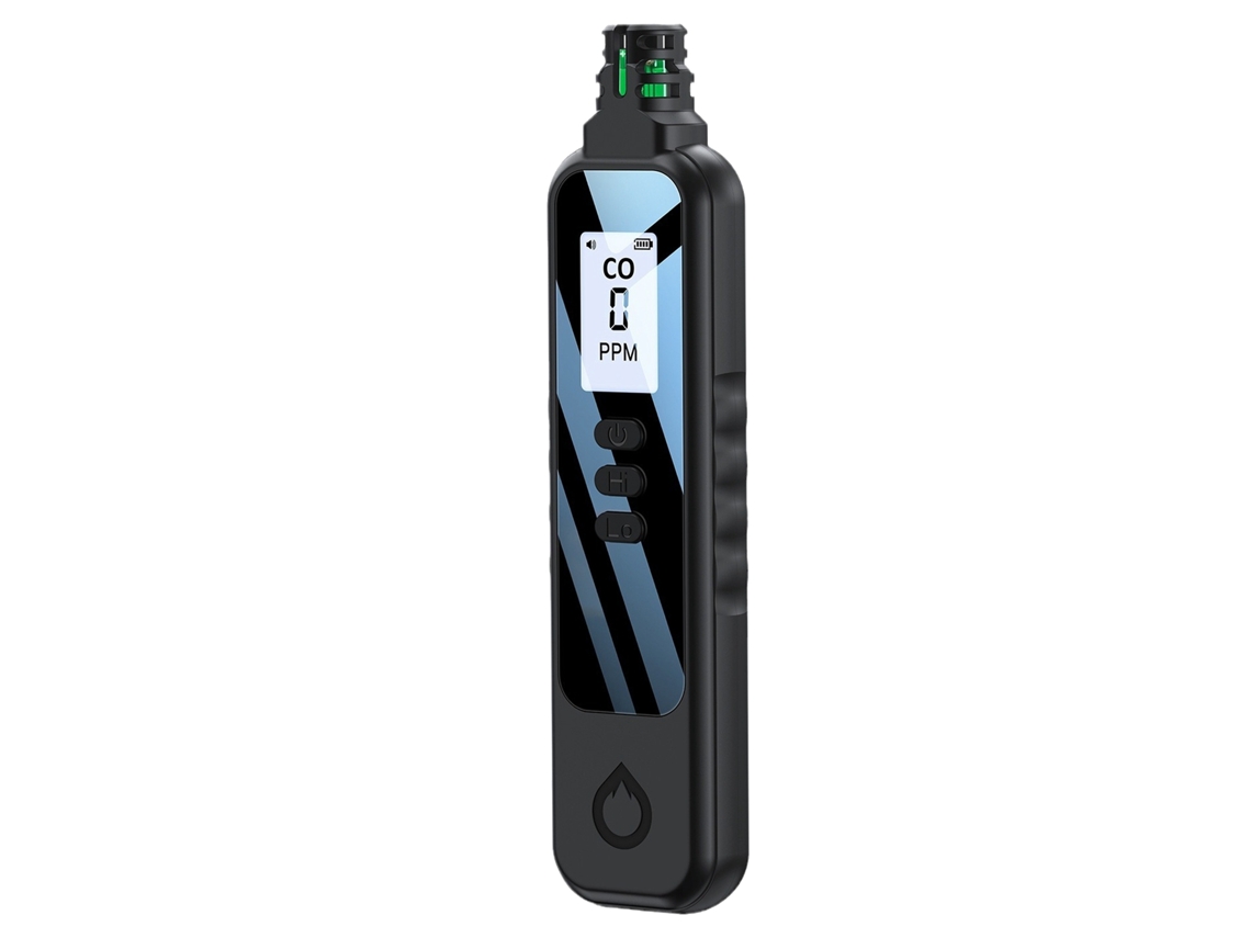 Detector de gas portátil con pantalla LCD e iluminación para acampada al aire libre (sin marca)