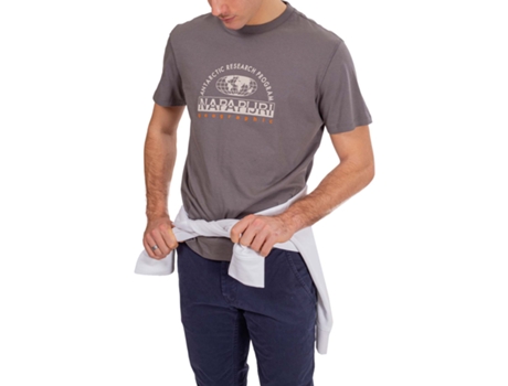 Camiseta de Hombre NAPAPIJRI Gris (L)