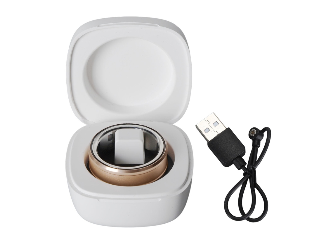 Anillo Inteligente Rastreador De Salud Monitorización Del Sueño Aptitud Bluetooth Ip68 Resistente Al Agua Oro 18