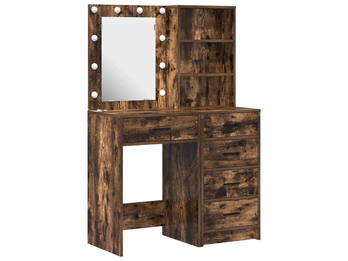 Tocador con cajón HARLANV1 en color marrón, 50x41x135 cm.