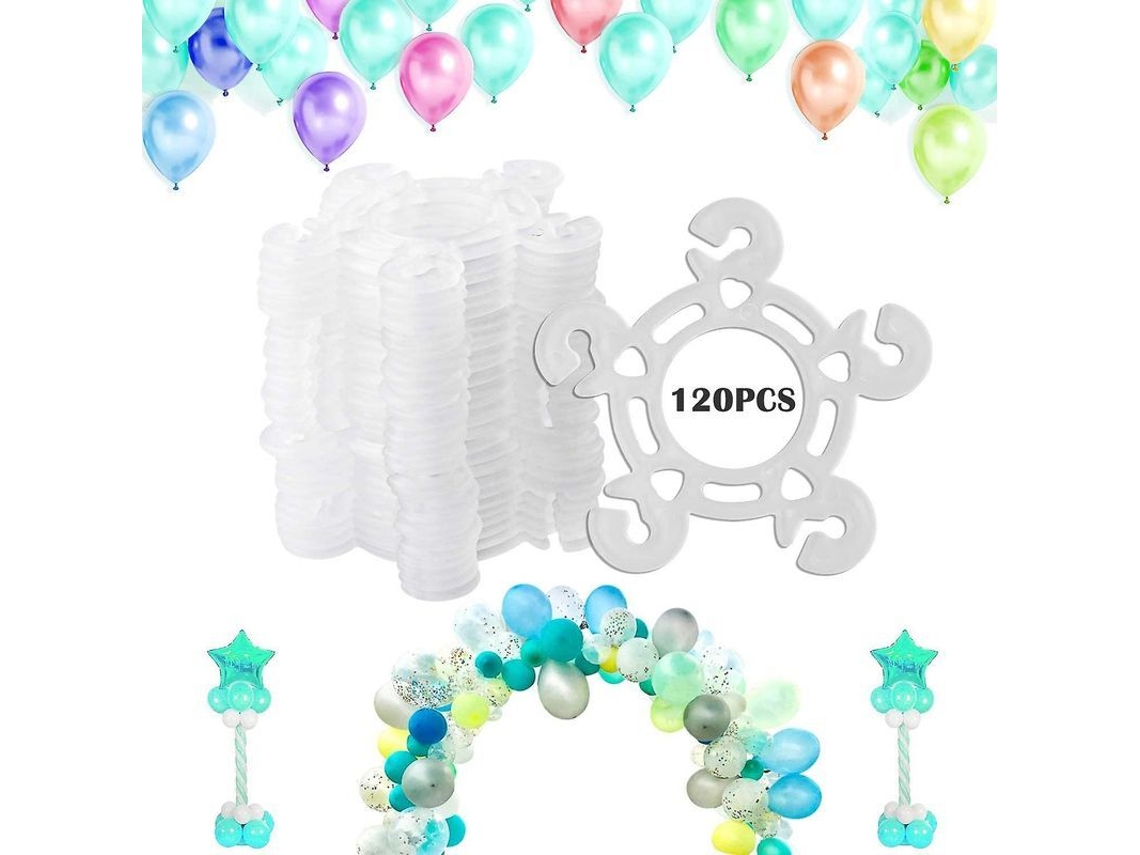 Juego De Clips Para Globos (120 Piezas), Conectores Para Arcos, Columnas Y Flores De Globos Para Decoración.