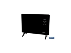 Convector radiante de panel de vidrio con control remoto y aplicación Cofan (64 x 23 x 49 cm, 1500 W)