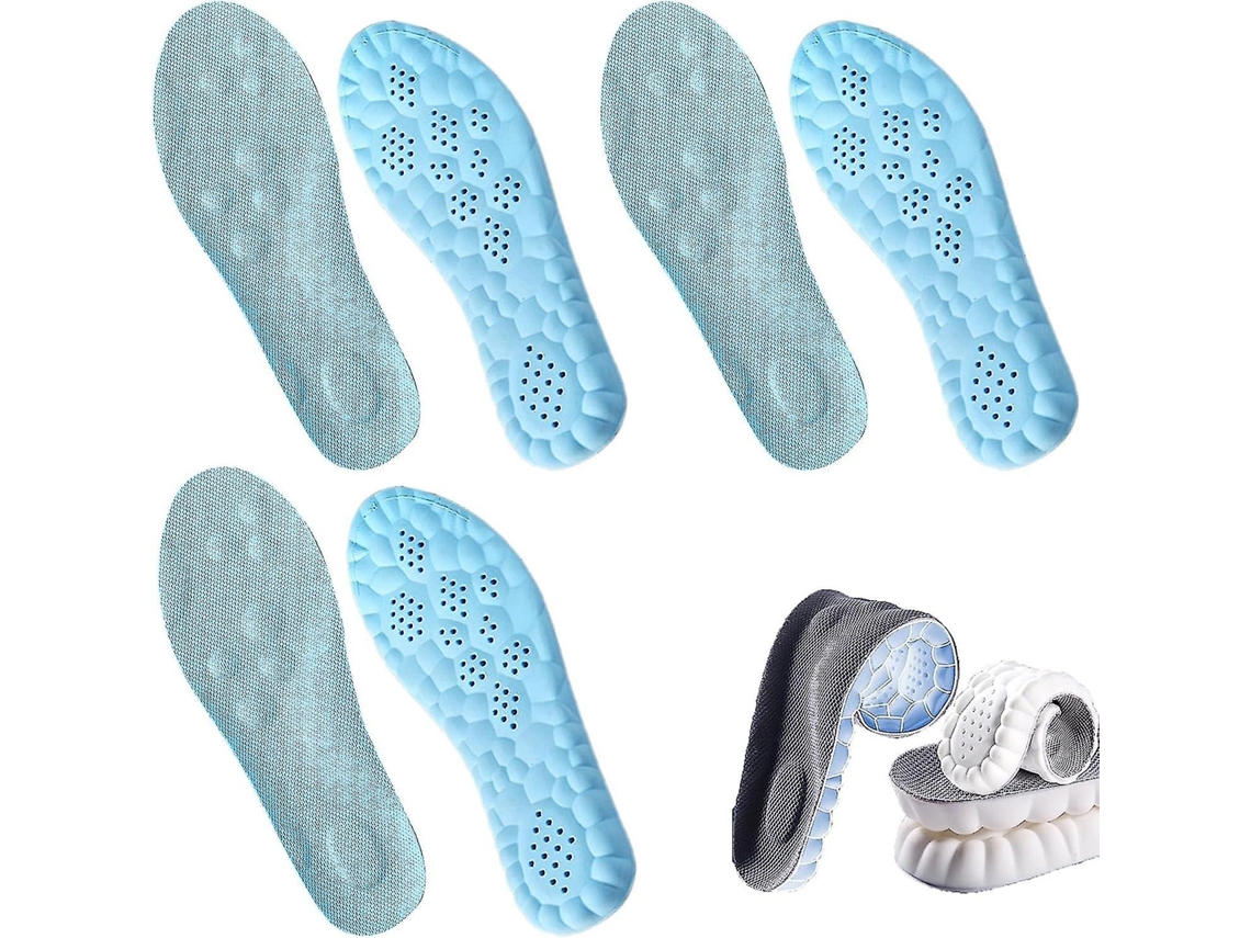 Plantillas De Zapato Deportivas 4d Con Tecnología Nube, Suaves Y Protectoras Para El Pie, Adecuadas Para Deportes Y Uso Diario 39-40 Verde Ágata