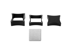 Soporte Universal De Aluminio Para Tiza De Billar Con Punta De Taco Negra.