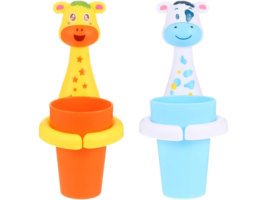 Soporte De Pared Para Cepillos De Dientes, Juego 2, Soportes Adhesivos Con Temática De Animales,