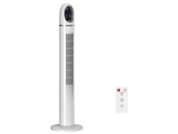 Ventilador De Torre, 111cm, Oscilación 70°, 3 Modos, 3 Velocidades, Blanco