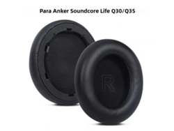 (q30q35 Negro) Almohadillas De Espuma Viscoelástica Para Auriculares Anker Soundcore Life