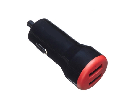 Cargador de Coche CHRONUS QP-Charge22901-8hmy Duplo (Apple/Android - USB - Rojo)
