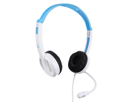 HURRISE Niños Aprendizaje Auriculares Ajustables Niños Aprendizaje Auriculares Video Walkman Blanco