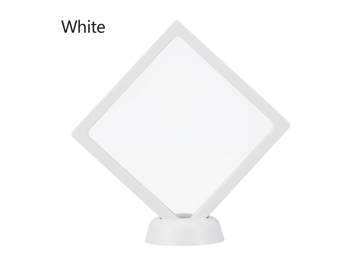 Soporte De Exhibición Para Decoración De Uñas Con Marco Acrílico, Listo Para Montar, Blanco.