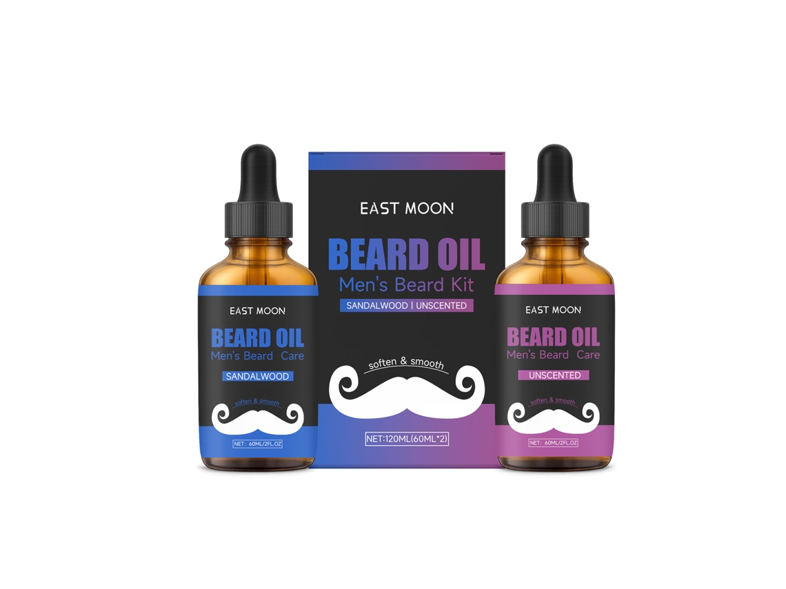 Kit de aceite para barba: nutritivo, ligero, cómodo, de fácil absorción, para el cuidado diario.