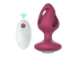 Vibrador Anal Con Control Remoto Con 10 Modos De Vibracin Para Adultos (rosa Roja)