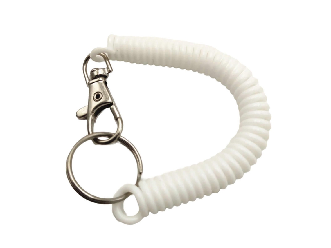 Chaveiro Retrátil Com Mola Espiral, Porta-chaves Seguro, Joia, Enfeite Elástico Para Pendurar, Ideal Para Trabalhadores De Escritório E Estudante