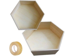 Estante YOUDOIT (Dorado - Madera - 36x31 cm)