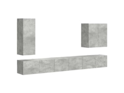Montado en la pared 6 piezas Gris MAISON EXCLUSIVE