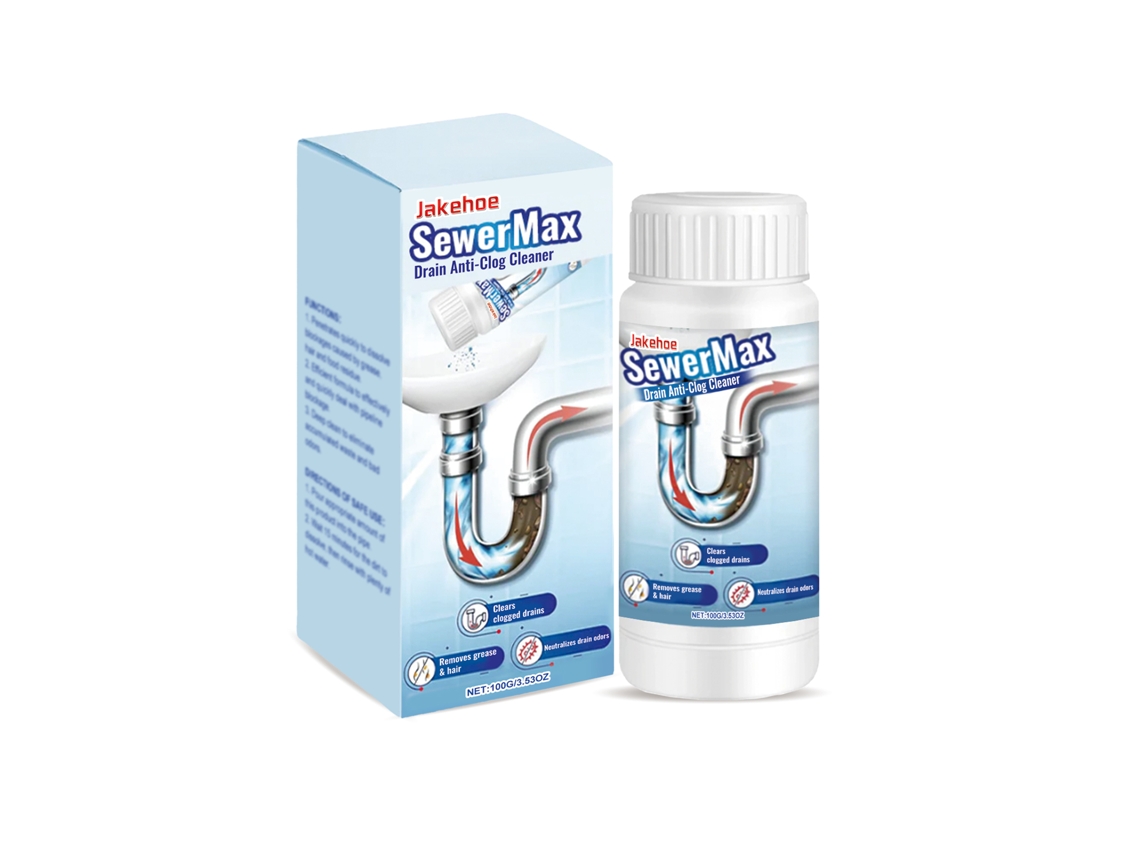 Limpiador eficaz antiatascos para tuberías de desagüe.