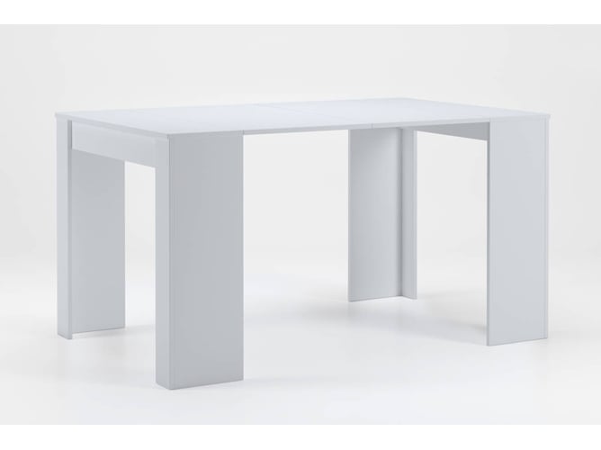 Skraut Home Mesa consola extensible hasta 140 cm dimensiones cerrada 78 90 50 material resistente blanco ideal para tu comedor o estudio de ex140b2018 aglomerado 90x50x78
