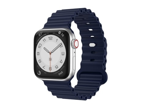 Correa de reloj de silicona para Apple Watch Series 8 y 7 41 mm / SE 2 y 6 y SE y 5 y 4 40 mm / 3 y 2 y 1 38 mm (azul)