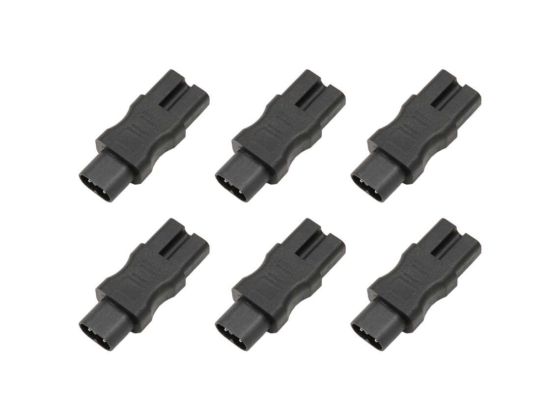 6 Piezas Adaptador De Energía Iec320 C8 A C15 Conector Macho A Hembra Para Pdu Ups