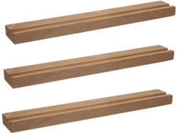Soporte De Pared De Madera De 3 Piezas Para Discos De Vinilo - Práctico Estante Para Discos