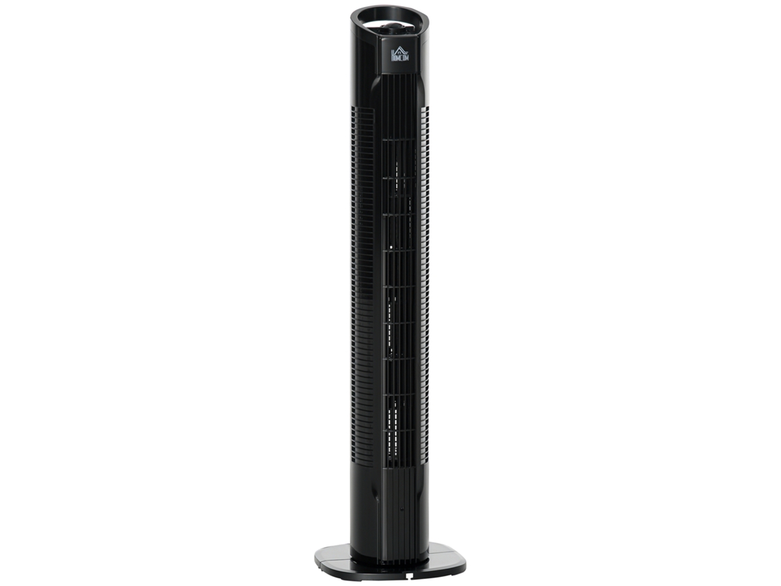 Ventilador de torre PENGJIANG SHOP de 50 W, 3 velocidades, oscilación de 70°, con asa, Ø20 x 78,5 cm, negro.