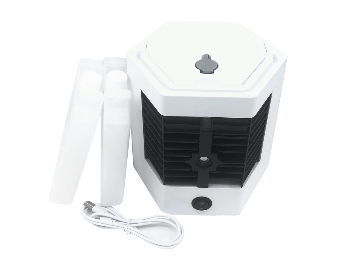 Resfriador De Ar Portátil Evaporativo Com Humidificação E Ventilador De 120 Graus Para Quarto E Escritório