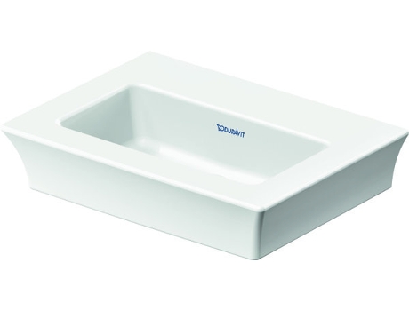 Lavabo Tulip blanco, ancho 450mm, sin agujero para grifo, sin rebosadero, 0737450070