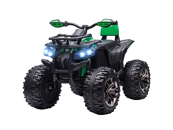 Quad Eléctrico Con Luces Y Música, 3-8 Km/h, 3-5 Años De Garantía, Verde.