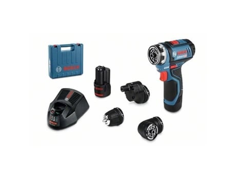 Chave de fenda BOSCH PROFESSIONAL Flexiclic GSR 12V-15 FC + 2 baterias 2,0Ah + GAL 1230 CC