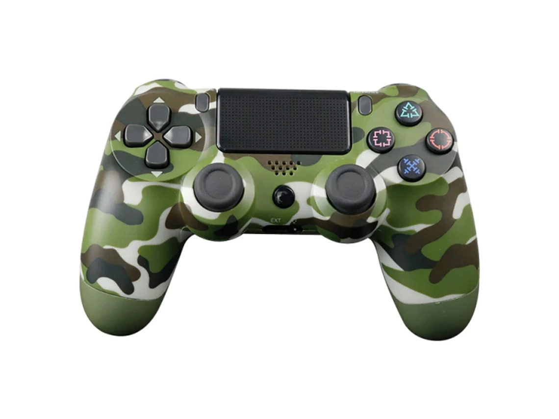 Mando PS4 compatible con PC , Android , consola PS4 -inalambrico- y PS3 -por cable- (Incluido) Bluetooth Doubleshock P4, ¡Toma todo el control! VERDE MILITAR KLACK