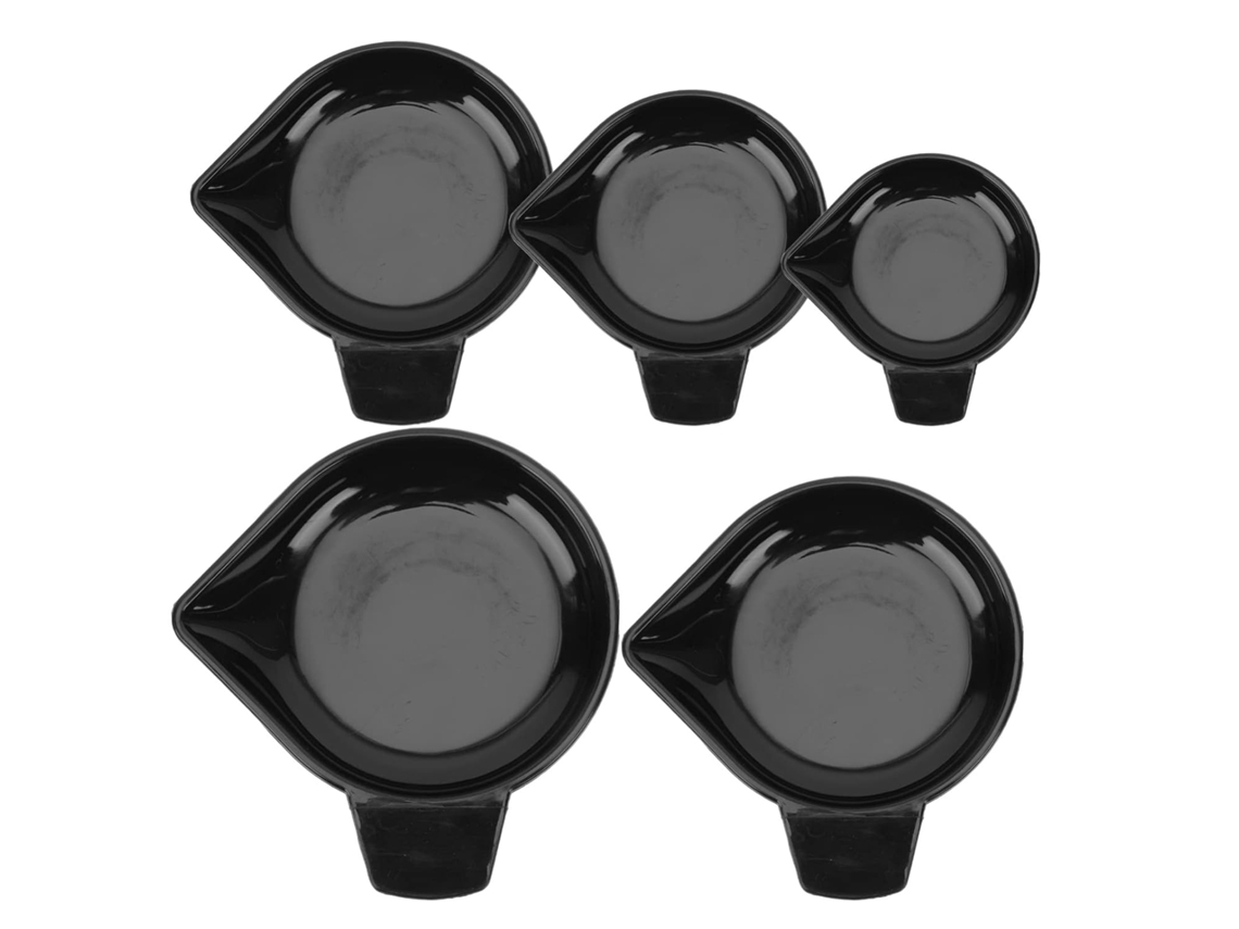 Juego de 5 bandejas de báscula electrónica de PP, bandeja multiusos en quilates para cocina Gokoco