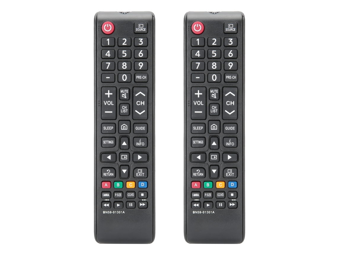 2 Mandos A Distancia Universales Multifuncionales De Repuesto Para Samsung Bn59-01301a
