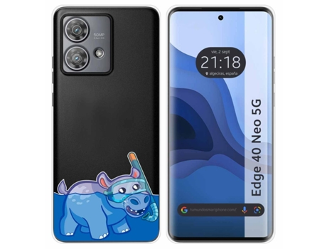 Funda Diseño Hipo para Motorola Edge 40 Neo 5G TUMUNDOSMARTPHONE Silicona Multicolor