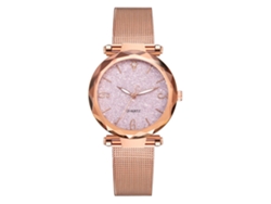 Reloj De Pulsera De Cuarzo Para Mujer Vansvar Con Correa De Aleación Rosa - Moda
