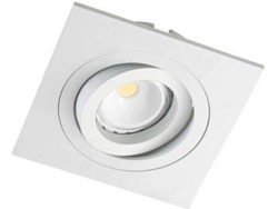 Lámpara de Techo Empotrado CRISTALRECORD Helium (Blanco - GU10 - 50 W - Aluminio)