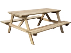 Mesa De Picnic Para Adultos Gardenia - 180 X 150 X 75 Cm - 6/8 Personas