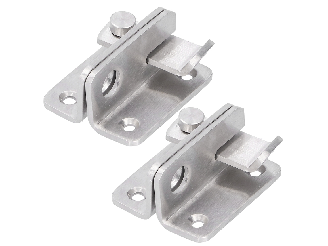 2 Juegos De Bisagras Manuales De Acero Inoxidable Para Puertas De Baño, Sin Necesidad De Taladrar. Accesorios Para Gabinetes De Baño.