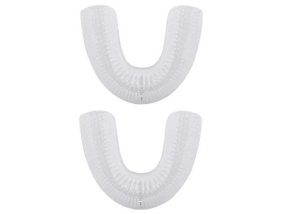 Cepillo de dientes eléctrico ultrasónico en forma de U con temporizador automático, carga rápida y función de blanqueamiento dental para adultos.