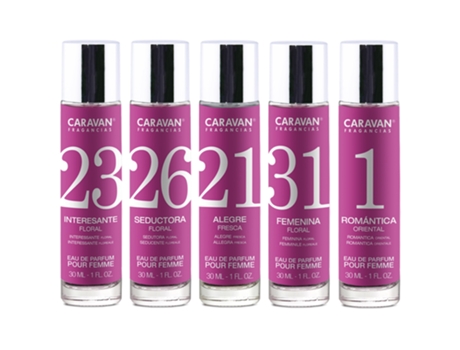 5X CARAVAN perfumes SURTIDOS de mujer Nº1 Nº21 Nº23 Nº26 Nº31