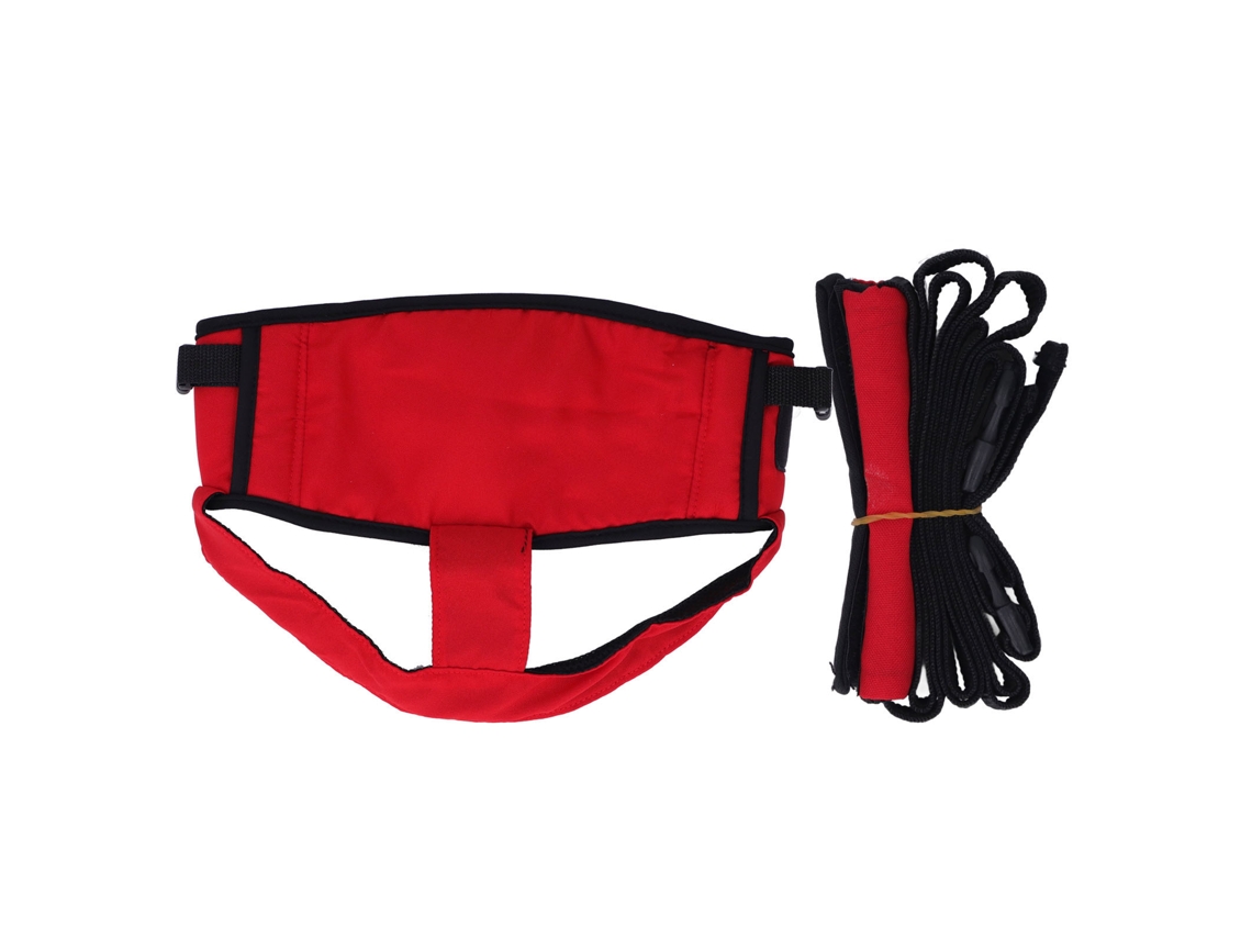 Silla De Viaje Roja Para Bebé Con Arnés Y Cinturón De Seguridad Transpirable De 360 Grados.