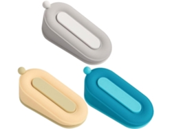 Puerta 3 Tope Anticolisión Pvc Piezas Azul Gris Amarillo
