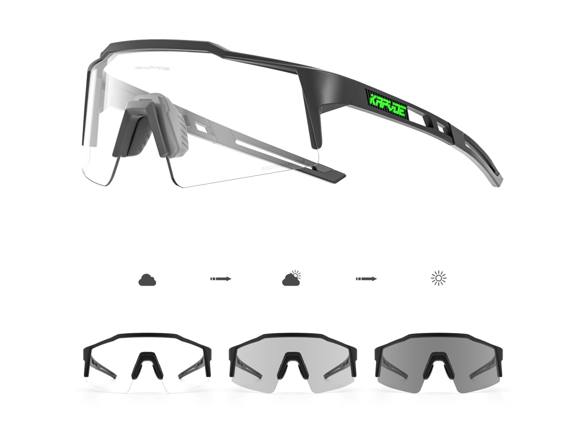 Ciclismo Gafas Fotocrómicas Hombres Y Mujeres Moda Anti Uv Anti Viento Arena Exterior