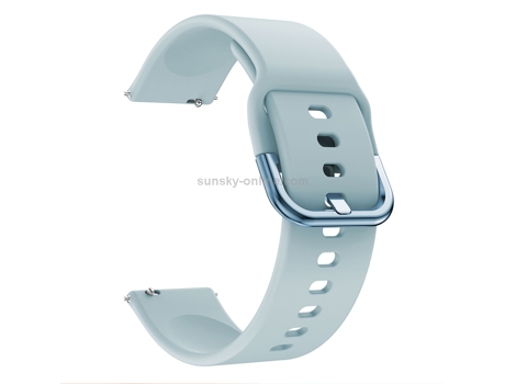 Correa de reloj con hebilla galvanizada para reloj inteligente Galaxy Watch Active (azul bebé)