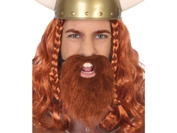 Barba DISFRAZZES Vikingo Marrón