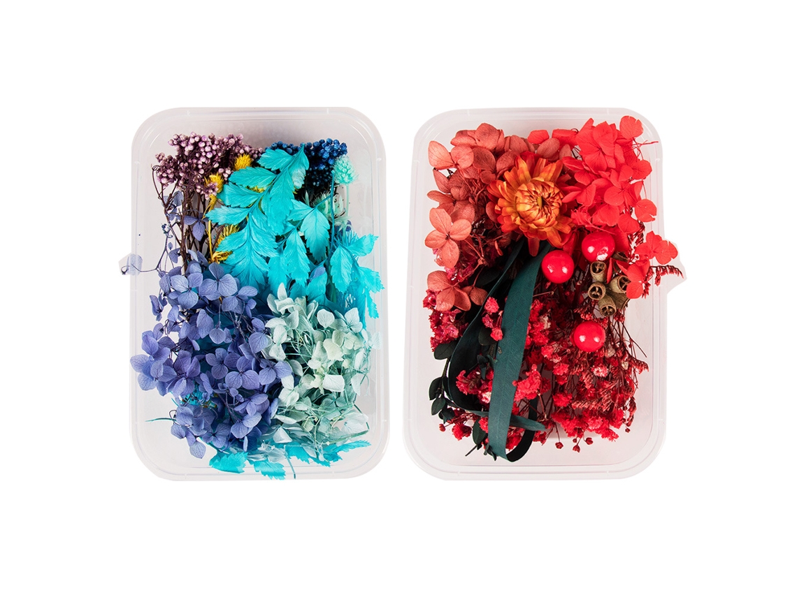 2 cajas de flores secas para resina, moldes de joyería, manualidades, velas, jabón MEOIRUERY